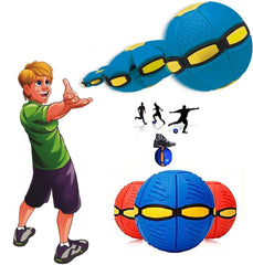 Magic Flying Ball Frisbee,  Football Flat Throw Disc with LED Light Flying Toys Outdoor Garden, Best for gift ball