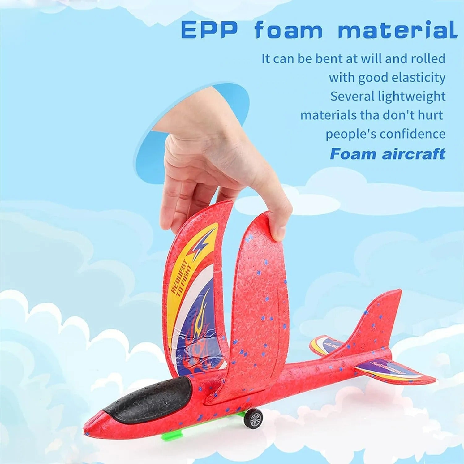 Airplane Toy Gun & Catapult – Model Foam Plane for Outdoor Play, Shooting & Throwing Glider, Ideal Birthday Gift for Boys.