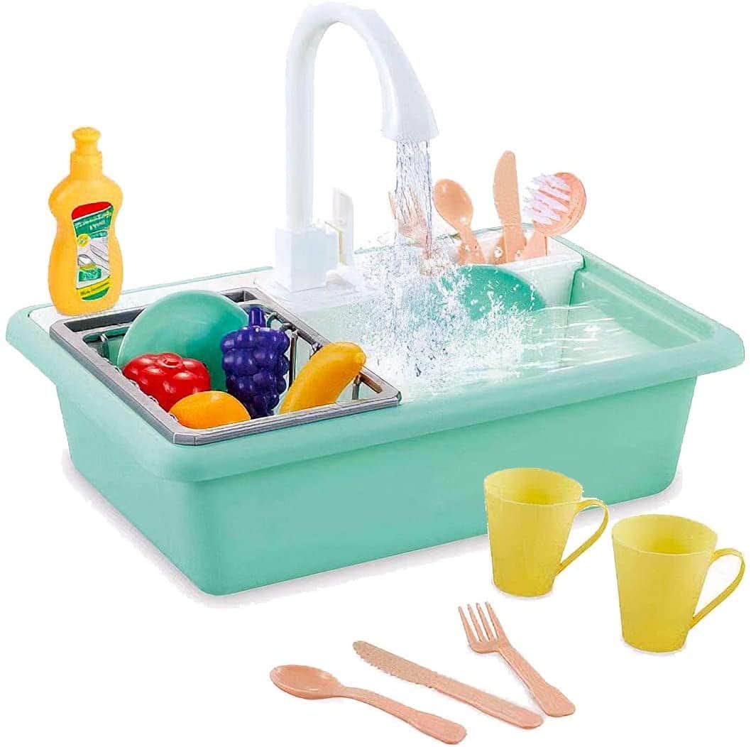 Electric Kitchen Sink Toy for Kids – Interactive Dish Washing & Water Circulation Play Set